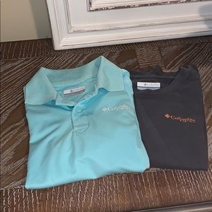Columbia long sleeve tee and Columbia polo